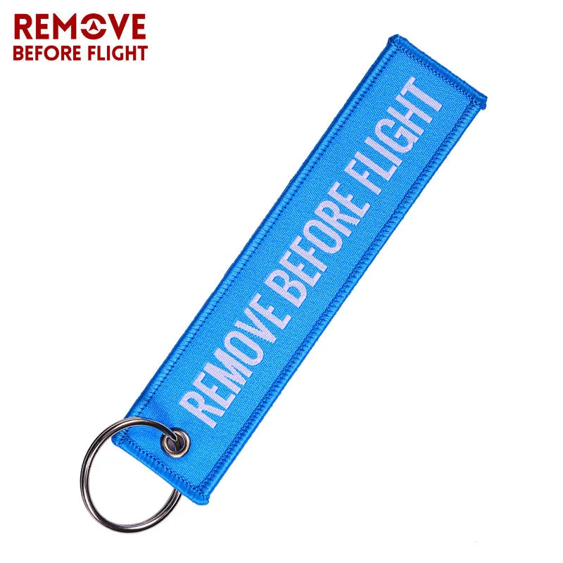 "REMOVE BEFORE FLIGHT" Keychain