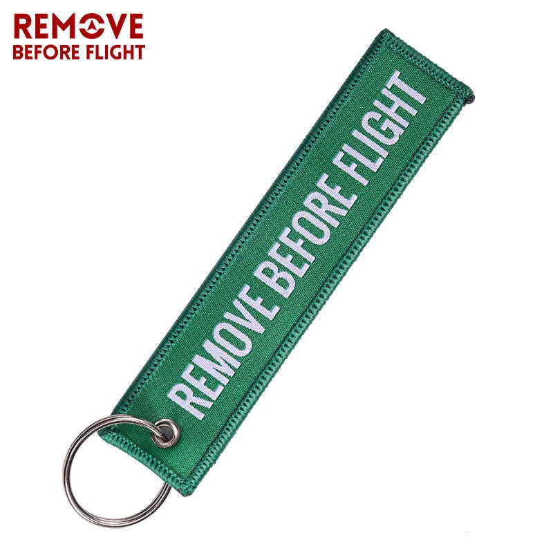 "REMOVE BEFORE FLIGHT" Keychain