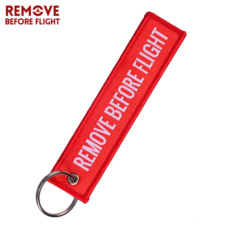 "REMOVE BEFORE FLIGHT" Keychain