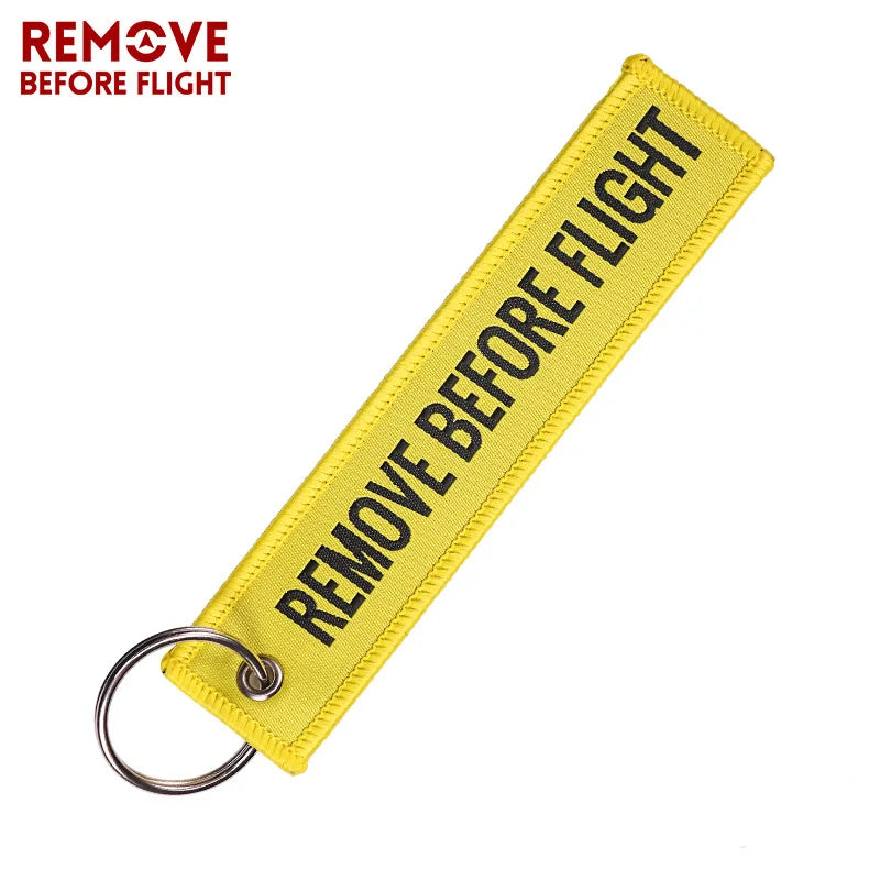 "REMOVE BEFORE FLIGHT" Keychain